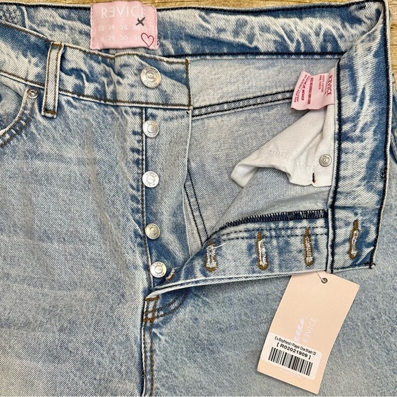 NWT Revice Ex Boyfriend Player One High Rise Straight Leg Distressed Jeans Denim - Picture 8 of 10